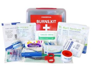 Medium Commercial Burn's First Aid Kit LUNCH BOX