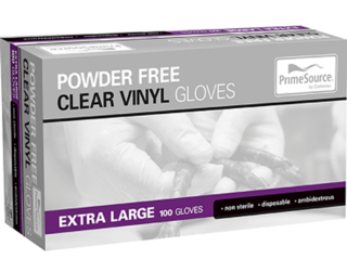 Vinyl Gloves Clear PowderFree X-LARGE - Primesource