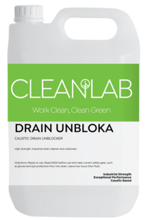 DRAIN UNBLOK Caustic Drain Unblocker 5L - CleanLab
