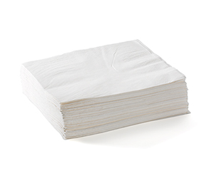 Lunch Napkin 2 Ply (1/4 Fold) White - BioNapkin