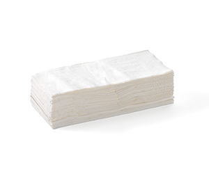 Lunch Napkin 2 Ply (1/8 Fold) White - BioNapkin