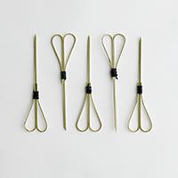 Looped Heart Bamboo Skewer 12cm - Epicure