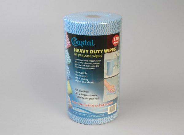 Cleaning wipes Heavy Duty Blue, Carton 6 TEST- Coastal