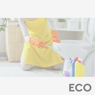 Environmentally friendly bathroom and toilet cleaners