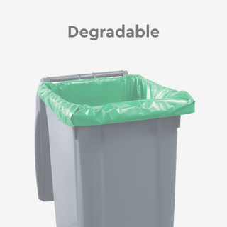 Degradable Wheelie Bin Liners for Waste